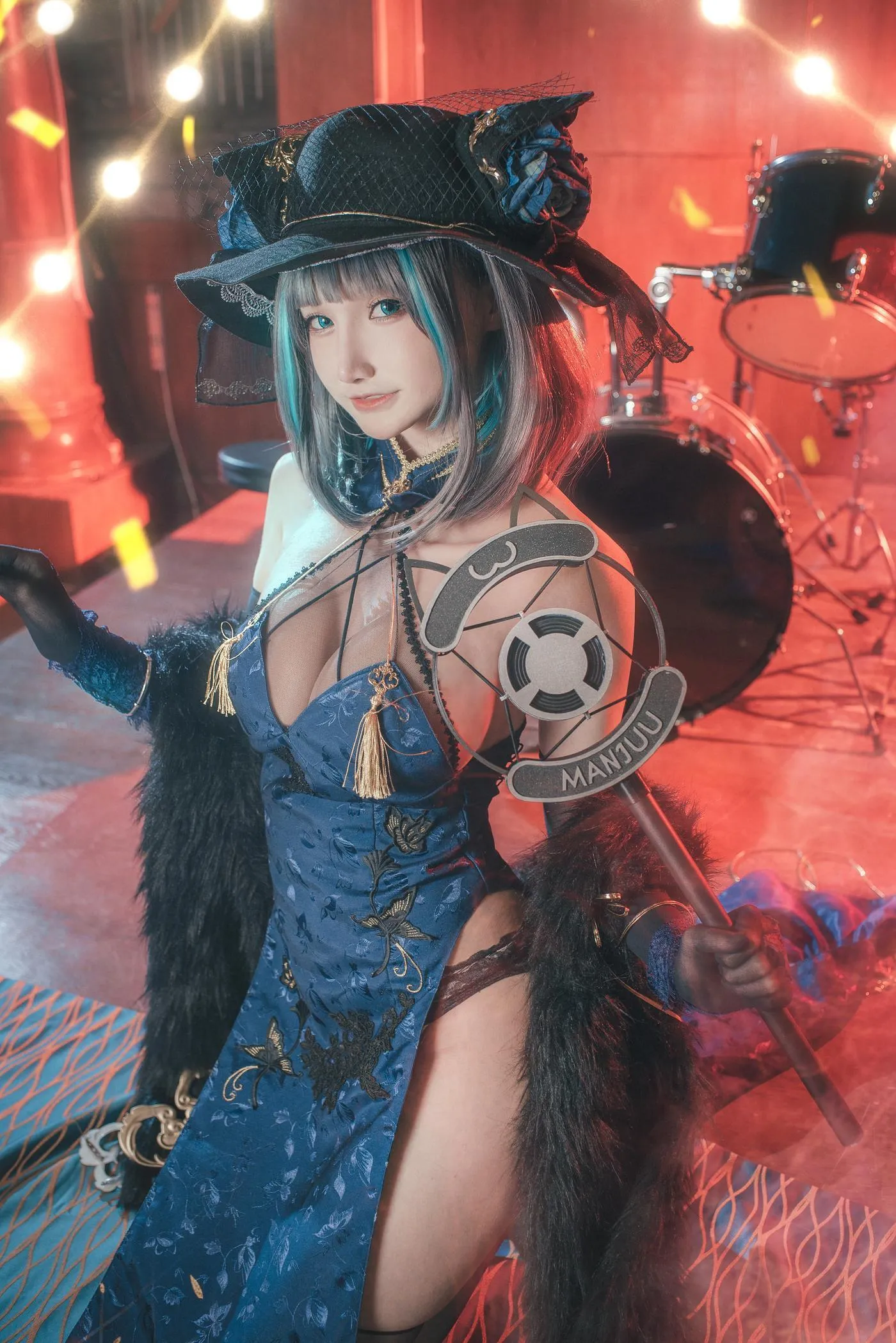 仙九Airi – NO.14 柴郡旗袍 [22P]插图7